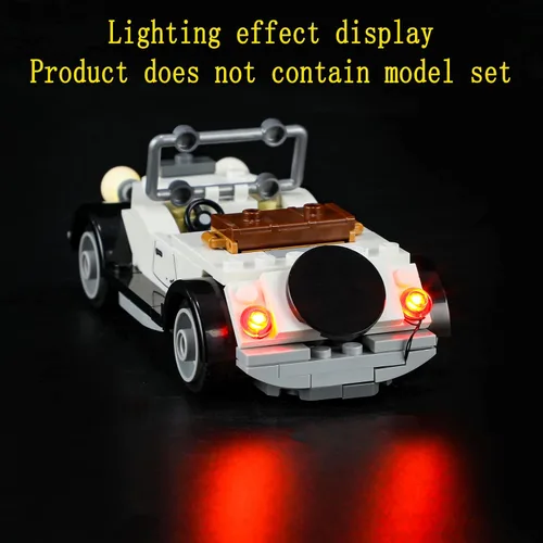 Vista 6 de GEAMENT Kit de luces LED compatible con Lego Fighter Plane Chase, para Indiana Jones 77012 (juego de modelos no incluidos)