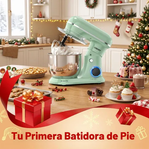 Vista 5 de CEBORY Batidora de pie, 4QT 10+P-Speed Mezclador de cocina eléctrico con verde ( Agave Green )