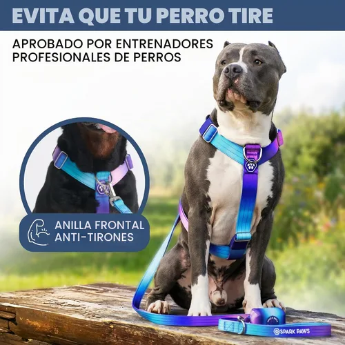 Vista 3 de Spark Paws Comfort Control No Pull Dog Harness - Heavy Duty Front Clip