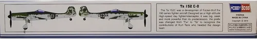Vista 2 de Hobby Boss Kit de construcción de modelo de avión de combate Ta 152C-0