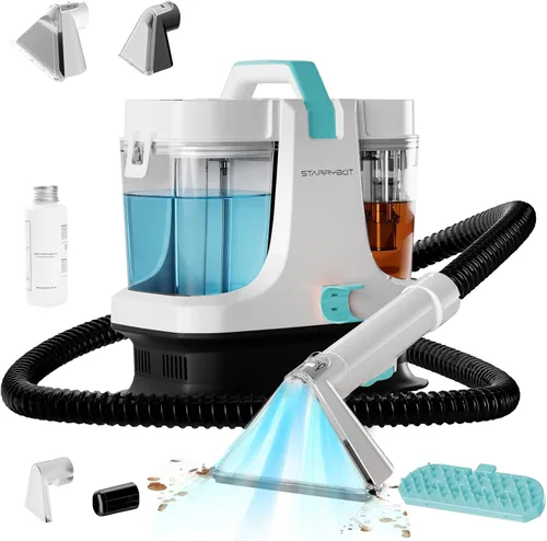Vista 9 de Starrybot Máquina limpiadora de tapicería, extractor de manchas de mascotas Blanco