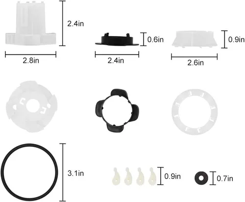 Vista 2 de BUYGOO 285811 Kit de reparación de agitador con 80040 arandela agitador perro reemplazo apto para Whirlpool y lavadora Kenmore