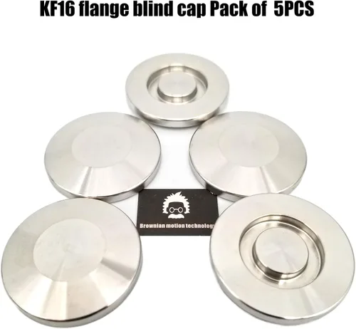 Vista 2 de KF16 NW16 ISO-KF16 Brida de tapa de brida ciega en blanco (paquete de 5 piezas)