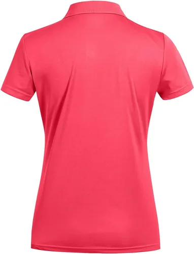 Vista 2 de MOHEEN Polo de golf de manga corta para mujer, de secado rápido, absorbe la humedad, rendimiento atlético