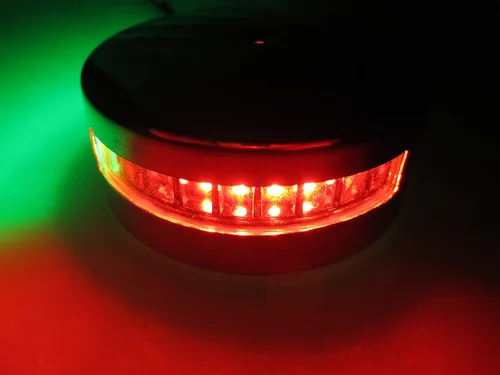 Vista 7 de Pactrade Marine Luz de navegación horizontal SS304 bicolor LED verde y rojo 110LM