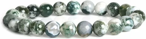 Vista 23 de Brazalete Justinstones de piedras semipreciosas, gemas de 8 mm, redondas, elástico, de 7 pulgadas, unisex Ojo de tigre azul de grado A