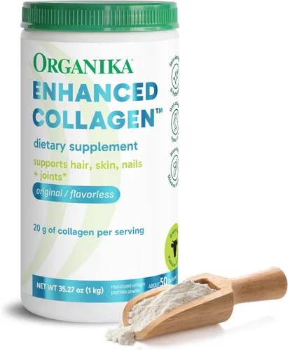 Vista 12 de Organika Polvo de péptidos de colágeno hidrolizados mejorados: polvo de colágeno sin sabor de fácil absorción para piel, cabello, uñas