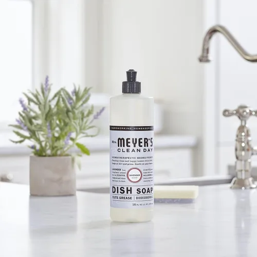Vista 139 de Mrs. Meyer’s Clean Day - Detergente líquido para platos, aroma a lavanda, botella de 16 oz