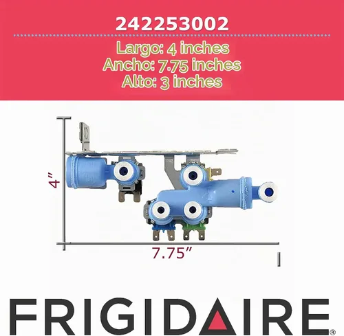Vista 3 de Válvula de agua original Frigidaire 242253002