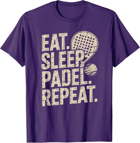 Vista 98 de Camiseta Eat Sleep Padel Repeat Padel Jugador de Tenis