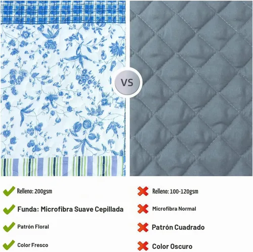 Vista 5 de Cmfshape - Juego de cama con edredón acolchado floral de verano tamaño king, juego de colcha rosa romántico, cubrecama reversible cosido para todas
