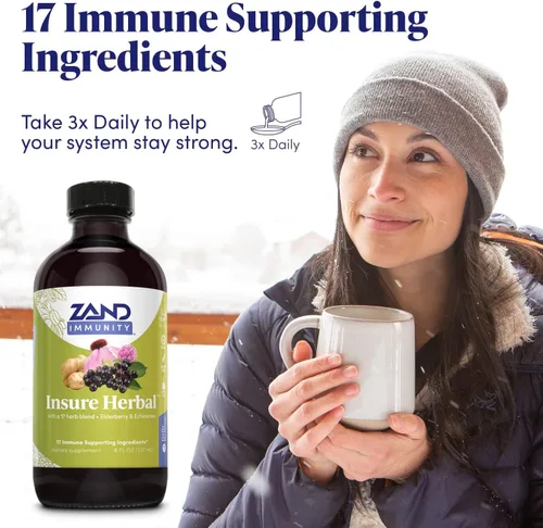 Vista 3 de Zand Insure Herbal Immune Support, 8 onzas