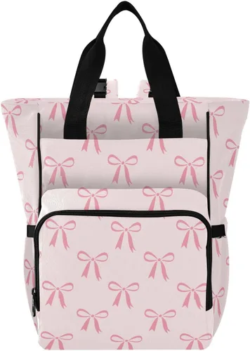 Vista 47 de Emelivor Bolsa de pañales con diseño de panal de abejas, con bolsillos aislados, bolsa organizadora de pañales para niños y niñas, unisex