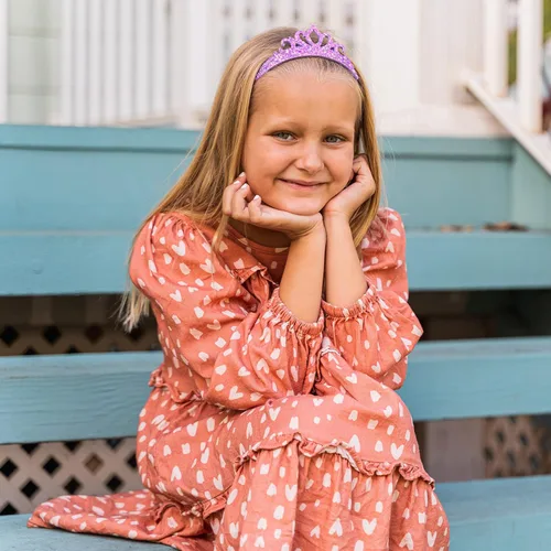 Vista 7 de FROG SAC 4 diademas de tiara con purpurina para niñas, bandas elásticas para el cabello con corona de princesa para niños pequeños, accesorios