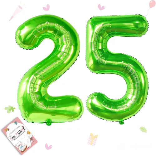 Vista 142 de Globos grandes de 40 pulgadas de números del 0 al 9, globos numéricos para decoración de fiesta de cumpleaños, globos de helio de aluminio