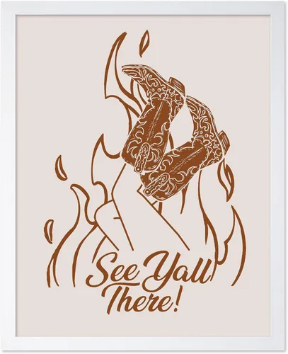 Vista 111 de Poster Master Póster de You've Yeed Your Last Haw - Impresión retro de vaquero marrón - Arte occidental - Arte moderno - Arte del salvaje oeste