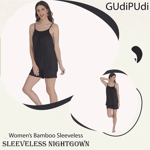 Vista 6 de Sleepy Time Pijama de bambú para mujer, ropa de dormir que absorbe la humedad, estilo veraniego
