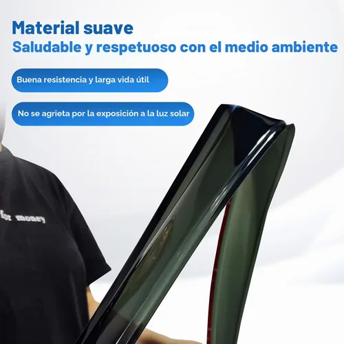 Vista 6 de Protección contra lluvia para ventanas para Ford Explorer/Mercury Mountaineer 2002-2010, protector de visera de ventana, deflector de viento