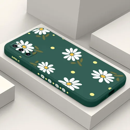Vista 32 de LEECG para Samsung Galaxy S20 Funda, Diseño Creativo Lateral con Forro de Microfibra de Silicona Suave con Patrón de Flores para Cubierta de negro
