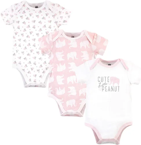 Vista 337 de Hudson Baby baby-girls Cotton Bodysuits 3-pack