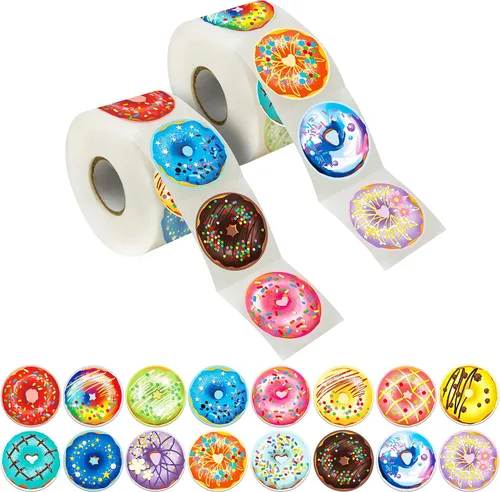 Vista 7 de 600 piezas de pegatinas de decoración de fiesta de cupcakes para maestros, recompensas, estímulo y motivación, paquete mega de 16 diseños con línea