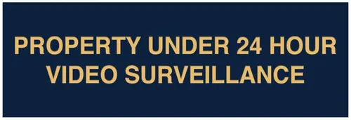 Vista 17 de Signs ByLITA Basic Property - Señal de video bajo vigilancia (24 horas), tamaño pequeño