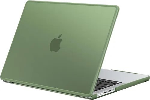 Vista 10 de BlueSwan - Funda antigrietas para MacBook Pro de 14 pulgadas M5-M1 Pro/Max 2026-2021 Anti-Scratch Protective Hard Shell Case, Soft TPU Bumper
