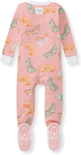 Vista 120 de Burt's Bees Baby Pijama para bebé niña, 100% algodón orgánico, pijama de una pieza, overol diagonal con cremallera, ajuste cómodo