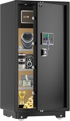 Vista 12 de TIGERKING Caja Fuerte Grande de Servicio Pesado, Caja Fuerte Digital de Seguridad para el Hogar de 3.47 Pies Cúbicos con Cerradura de Combinación