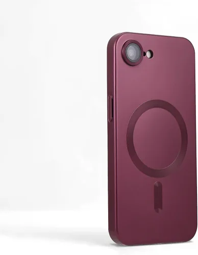 Vista 11 de Funda magnética para iPhone 11, suave y delgada, antihuellas, con protección de cámara, compatible con MagSafe, titanio desierto