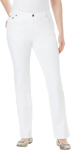 Vista 33 de Woman Within Jeans elásticos de pierna recta de 5 bolsillos Banana