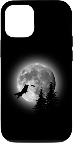 Vista 28 de Border Collie Catching Frisbee Moon Case for iPhone 16