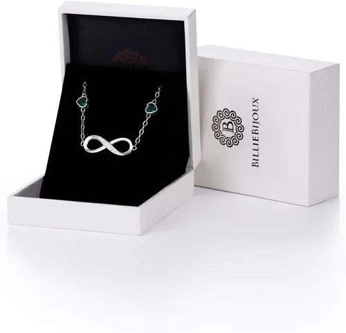 Vista 7 de Billie Bijoux Pulseras de amor infinito para mujer, plata de ley 925, pulsera ajustable con símbolo de amor