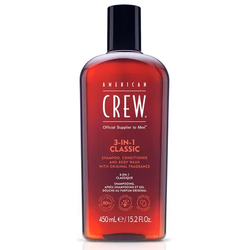 Vista 17 de AMERICAN CREW Manzanilla y pino 3 en 1, champú, acondicionador y gel de baño para hombres, regalo de cuidado del cabello para él, fragancia calmante