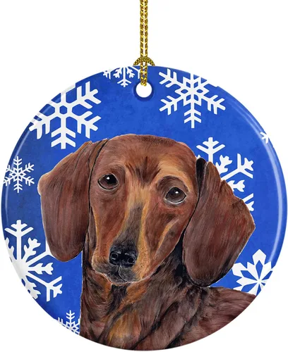 Vista 327 de Caroline's Treasures Cavalier Spaniel - Adorno de cerámica para colgar en el árbol de Navidad, para el hogar, Navidad, fiestas, regalo, 3 pulgadas