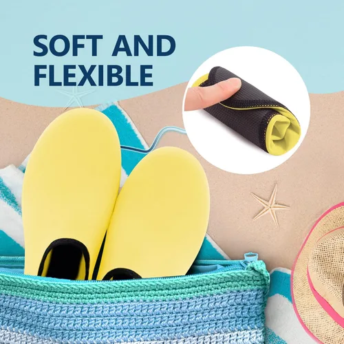 Vista 5 de JACKSHIBO Zapatos de Agua para Mujeres y Hombres Zapatos de Natación Calcetines de Agua para Elementos Esenciales de Crucero Natación Aqua Playa