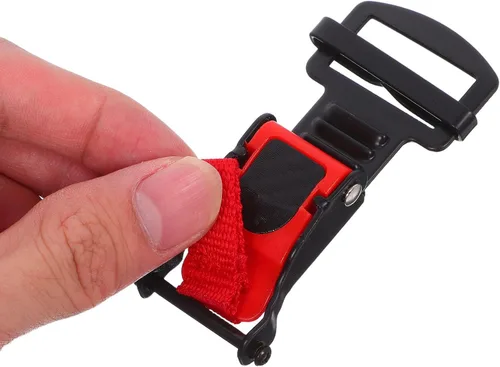 Vista 7 de 1 Set Motorcycle Helmet Secure Buckle - Quick Side Release Strap Clip - Fast Chin Strap Buckle Adjustment - Plastic Snap for Hat Safety