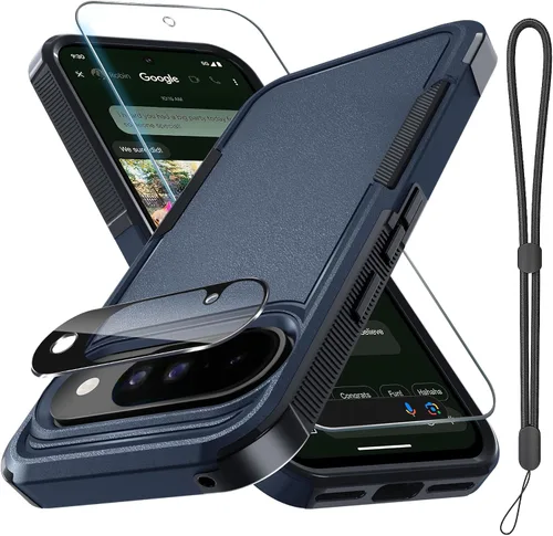 Vista 47 de Funda para Google Pixel 7A, Funda Protectora de Teléfono de Cuerpo Completo Resistente de Trabajo Pesado Robusta a Prueba de Golpes con Correa
