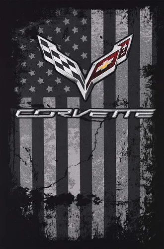 Vista 5 de JH DESIGN GROUP Sudadera con capucha Chevy Corvette C7 para hombre con bandera estadounidense de 2 caras