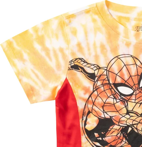 Vista 2 de Marvel Spider-Man - Camiseta de manga corta para niños pequeños y grandes
