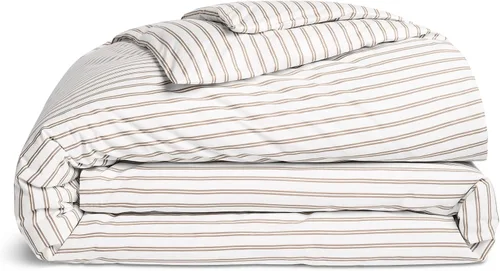 Vista 25 de Brooklinen Funda de edredón de satén de lujo de calidad hotelera, tamaño Abismo