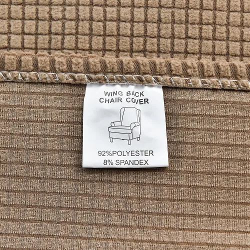 Vista 5 de Morbuy Funda para silla Wingback, fundas para silla con respaldo de ala, 2 piezas, lavables, elásticas, fundas para silla con respaldo de ala