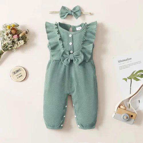 Vista 5 de Mioglrie Ropa de bebé recién nacida, monos de una pieza, ropa de manga corta, ropa de verano para bebé