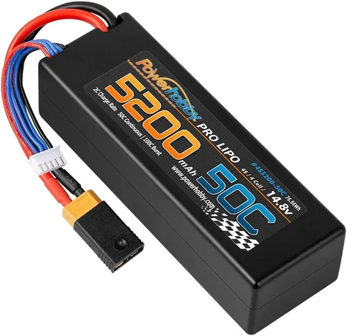 Vista 3 de Powerhobby 4s 5200mah 50c Lipo Battery W XT60 Plug Estuche rígido + adaptador