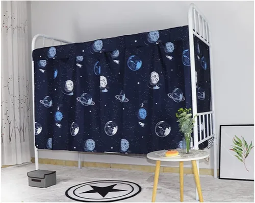 Vista 22 de JIAHG - Cortinas para cama individual para alumnos, para cama individual, tienda de campaña, cortinas, mosquiteras, tela opaca, protección contra