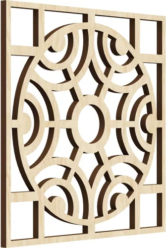 Vista 42 de Walton Paneles de pared decorativos de madera con calado, pequeños, 11 3/8 pulgadas de ancho x 11 3/8 pulgadas de alto x 1/4 pulgadas de alto, nogal