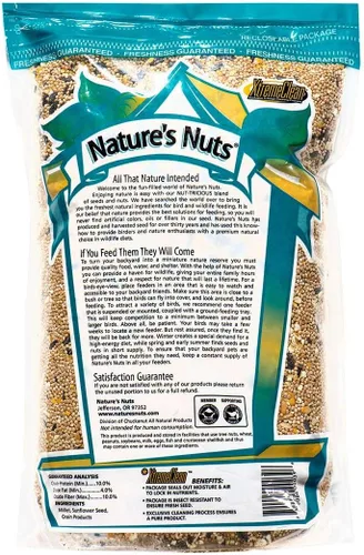 Vista 2 de Nature's Nuts Alimento prémium para aves silvestres (sin milo) - 10 libras
