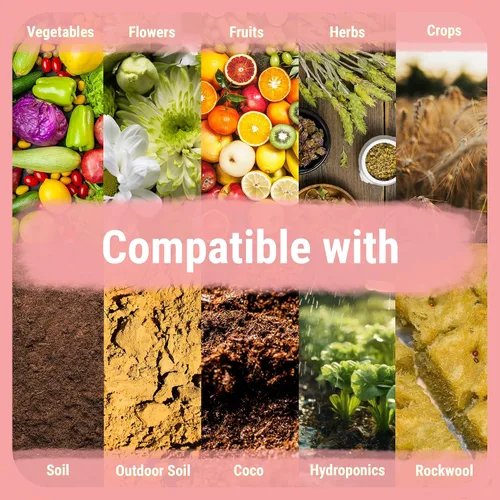 Vista 9 de Cronk Grow Nutrientes Hidropónicos – Nutrientes Fertilizante de Plantas – Macro y Micro Nutrientes Mezcla – Compatible con Tierra, Jardín