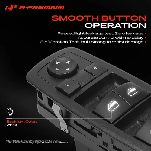Vista 5 de A-Premium Interruptor de ventana eléctrico maestro de 8+13 pines compatible con Dodge Dart 2013-2016 y Jeep Cherokee 2014-2016 y Chrysler 200