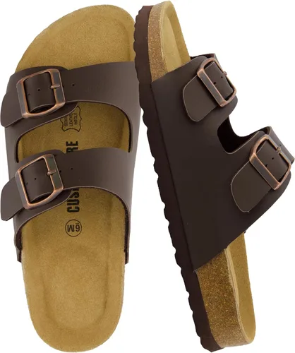 Vista 26 de CUSHIONAIRE Lane Cork Slide Women's Sandals, Comfortable Sandals for Women Negro